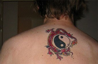 Tattoo Ying Yang Black Dragon