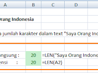 Cara Menghitung Jumlah Huruf Pada Excel