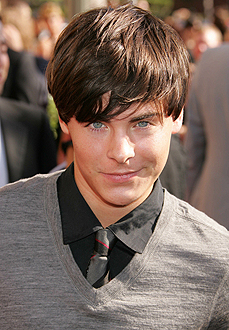 zac efron black hair