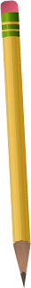 A drawing of a yellow #2 pencil.