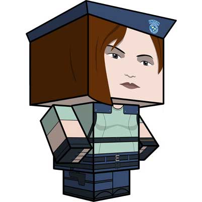 Jill Valentine Paper Toy