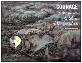 Courage is the power to let go of the familiar - Raymond Lindquist