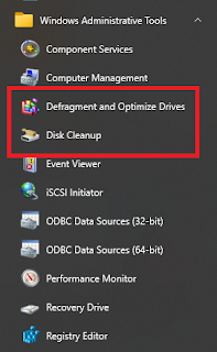 Disk Defragmenter and Disk Clean Up in Windows