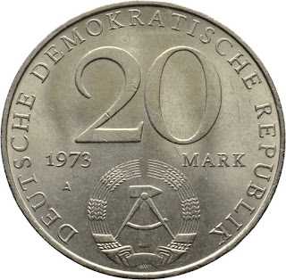 German Coins GDR 20 Mark