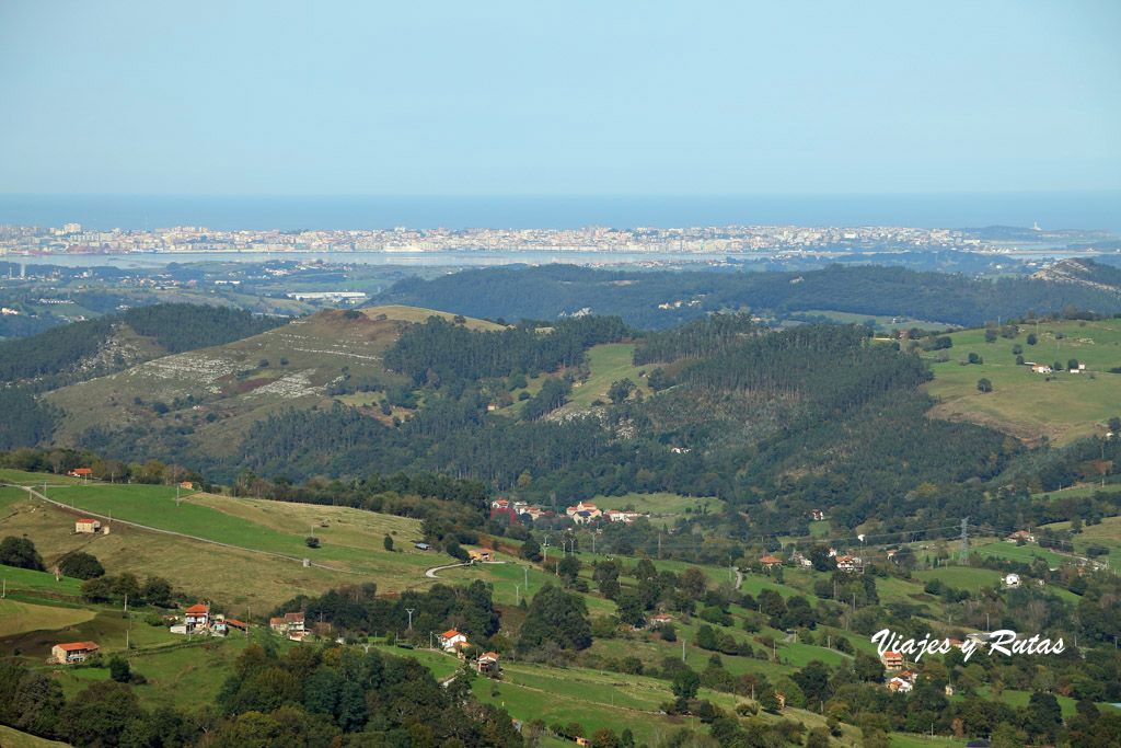 Bahía de Santander desde el Mirador de las Alisas