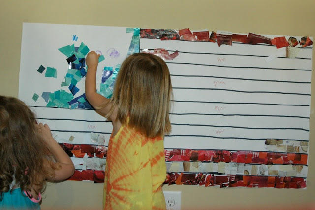 Fourth of July Flag Craft for Kids