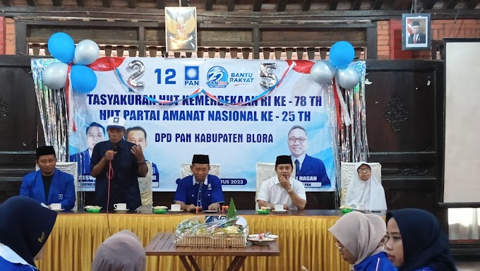 Semakin Kompak  !!! PAN Blora Peringati HUT RI Ke 78 Dan Rayakan HUT Partai Ke 25