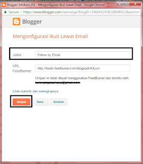 Cara Cepat Membuat Widget Subscribe atau Langganan Pada Blog