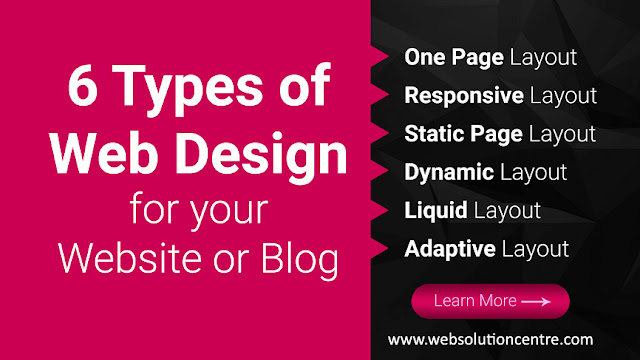 What are the 3 types of web design?