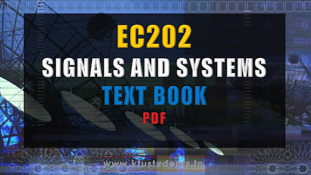 ktu textbook for Signals and Systems EC202  Textbook
