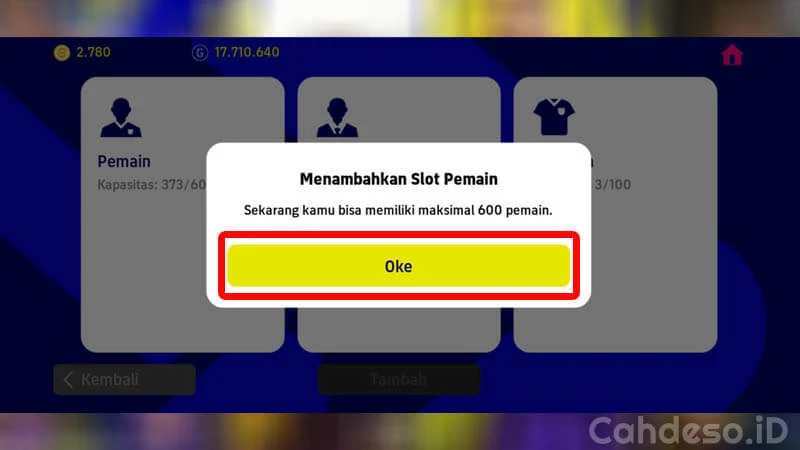 Cara Menambah Slot Pemain di PES eFootball 2023 Mobile