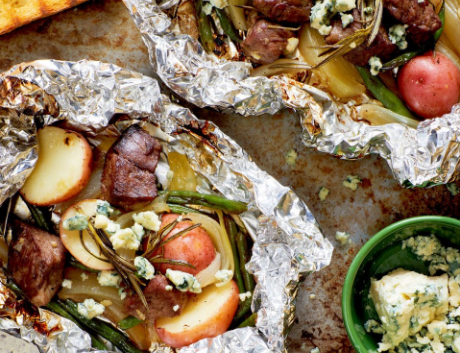Garlic Butter Steak and Potato Foil Packets #dinnerrecipe #food #amazingrecipe #easyrecipe 