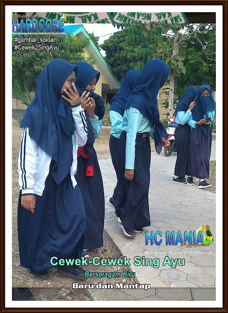 Gambar Siswa-Siswi SMA Negeri 1 Ngrambe Cover Biru - Buku Album Gambar Soloan Edisi 6