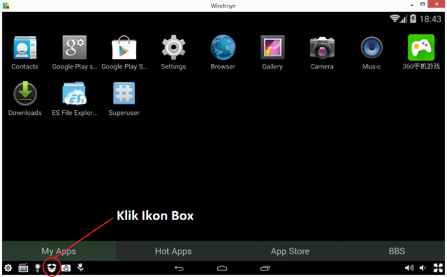 Klik Ikon Box