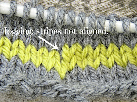 knitting stripes in the round