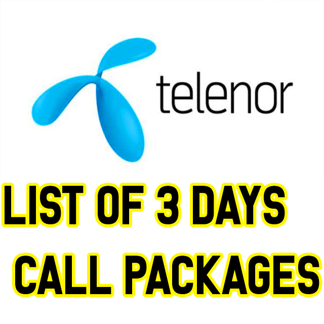 List of 3 Days Call Packages