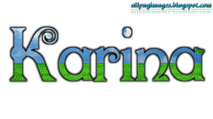 Karina 3D name PNG image