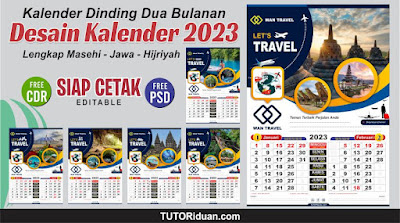 Kalender Dinding 2023 CDR PSD