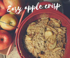 Easy, Instant Apple Crisp, the perfect recipe for fall