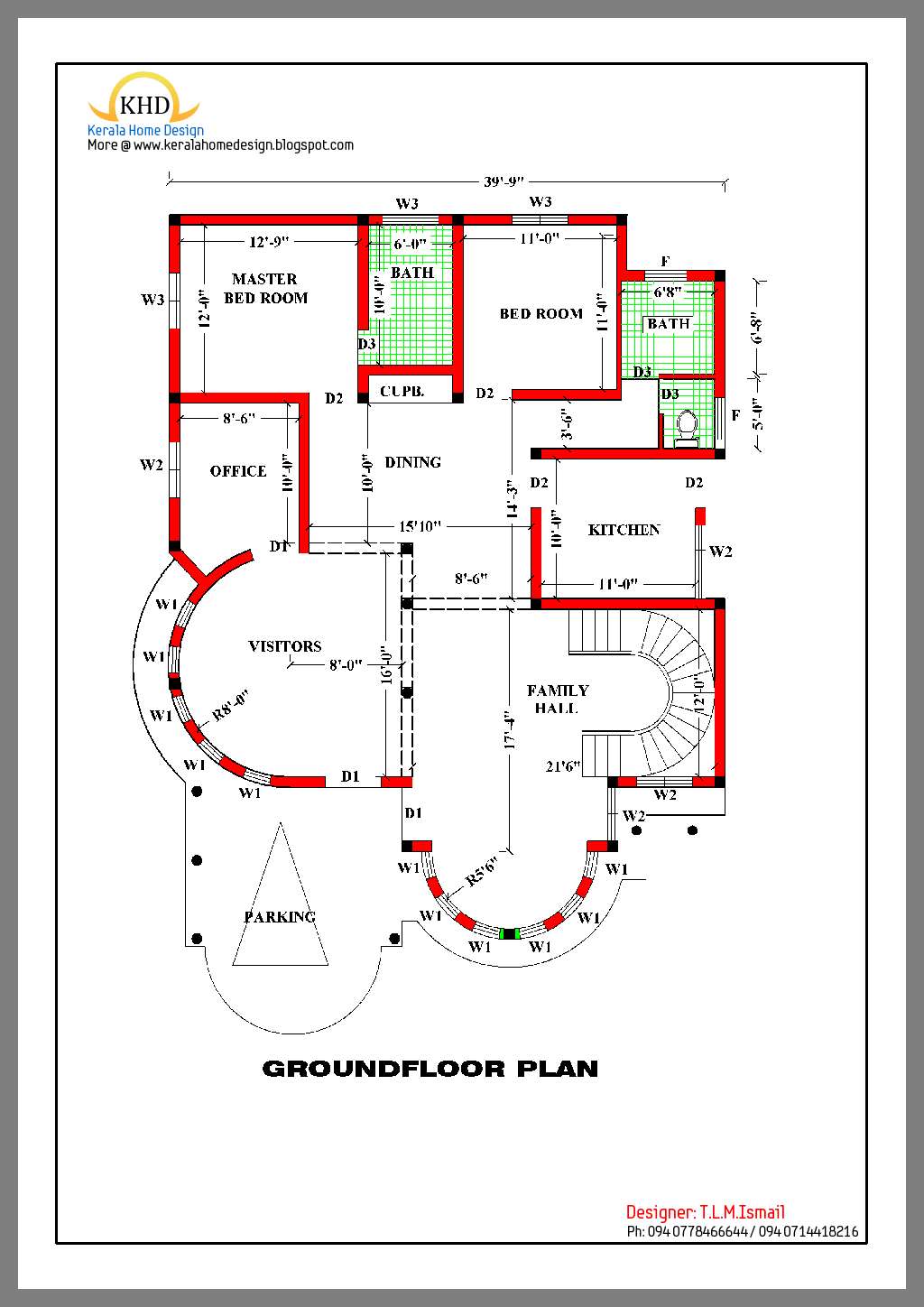 3270 square feet luxury home  plan  and elevation Kerala 