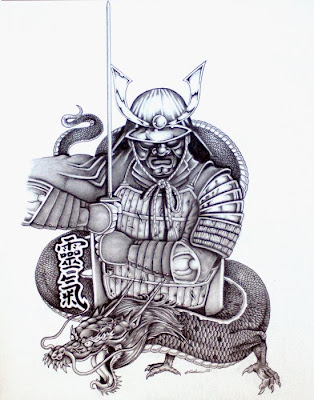 japanese samurai tattoo. Samurai Tattoo Design Japanese
