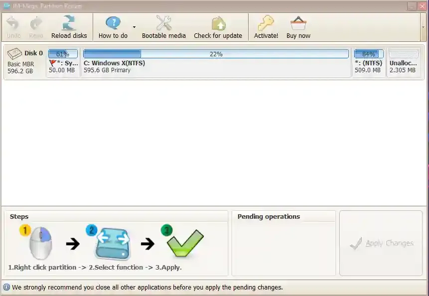 IM Magic Partition Resizer