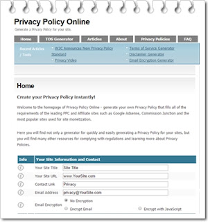 Cara Membuat Privacy Policy & Disclaimer