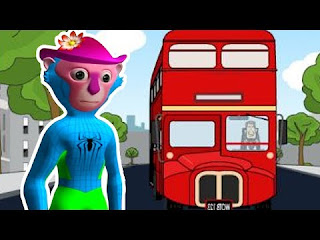 Colors Spiderman Bus Song 