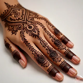 Arabic Touch Normal Mehndi Design