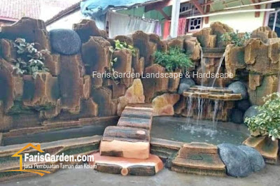 Jasa Tukang Kolam Dekorasi Relief Tebing Nganjuk | Jasa Pembuatan Relief Kolam Tebing Air Terjun di Nganjuk