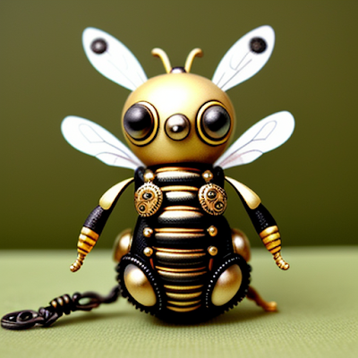 Steampunk Bee Statue Miniature 3D amazingwallpapersa blogspot com (8)