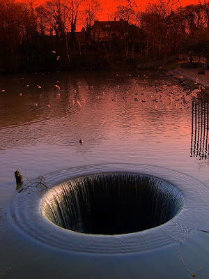 morning glory hole in the water