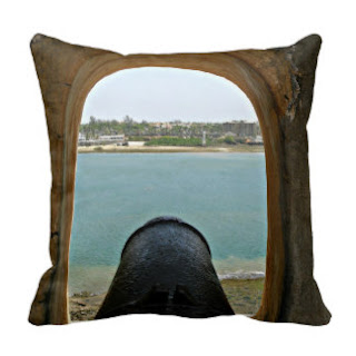 Fort Jesus, Mombasa, Kenya throw pillow