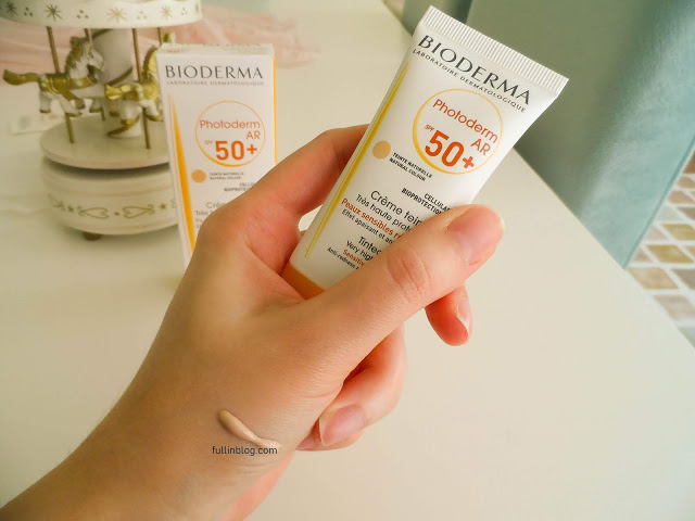 bioderma photoderm ar spf50 güneş kremi swatch