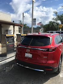 2017 Mazda CX-9 getting fuel in Montello, Nevada