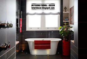 black bathroom, black tiles for bathroom and toilet