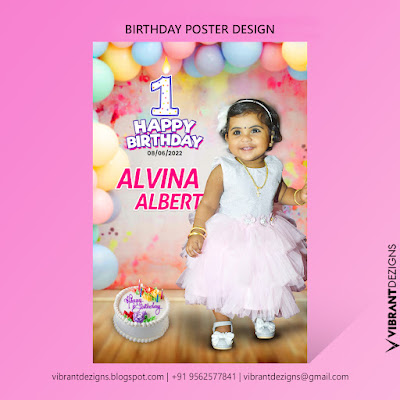 birthday poster design thrissur,1st birthday banner design online baby birthday poster design,first birthday poster design,first birthday photo poster,personalised 1st birthday poster kerala,