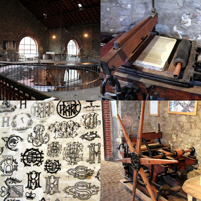 The 'chromolithograph', a printing press using stone slabs.