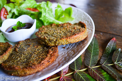 Galettes de lentilles vertes et de courge aux épices © Popote et Nature