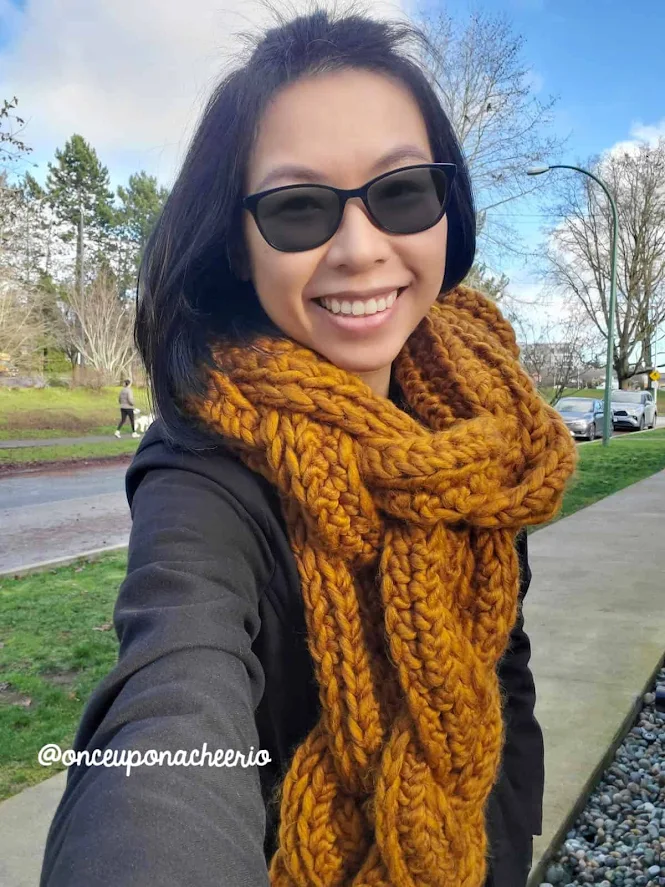 Chunky Rapunzel Braided Crochet Scarf