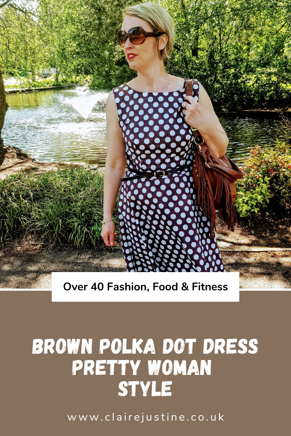 Brown Polka Dot Dress: Pretty Woman Style