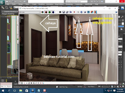 Membuat Cahaya Vray Light Interior