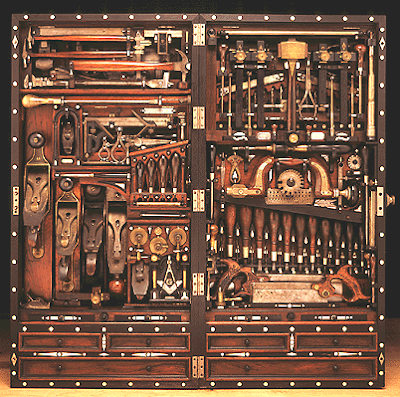 dinosaurs and robots: tool storage: studley tool chest