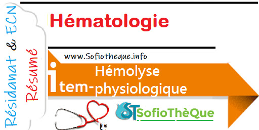 Cours PDF résumés : Hémolyse physiologique & pathologique