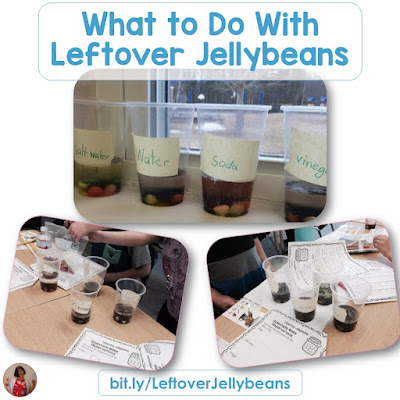 What to do with leftover jellybeans - this is about a resource that makes it easier for teachers to share hands-on science and social studies activities for their primary students.