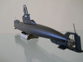 maqueta 1/144 del submarino alemán tipo 206A