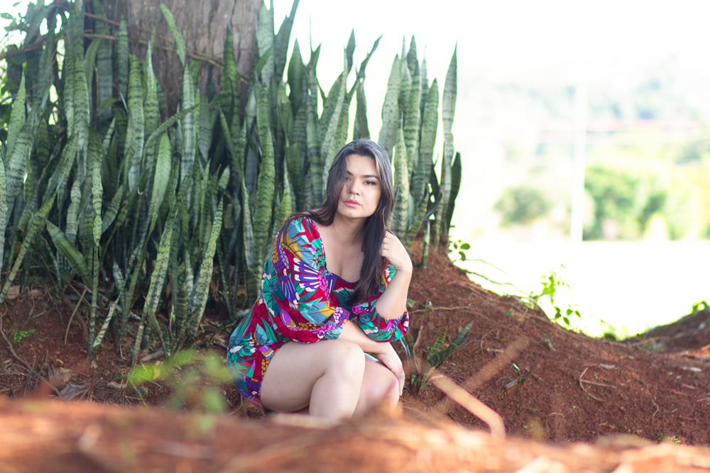 Vestido Farm com manga 3/4 por Amanda Hossoi