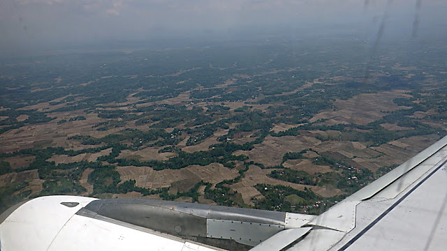 aerial view of Iloilo during landing approach