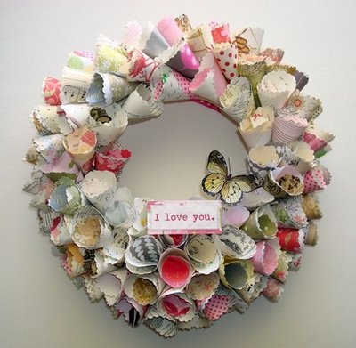 How to Make a Door Wreath from Books