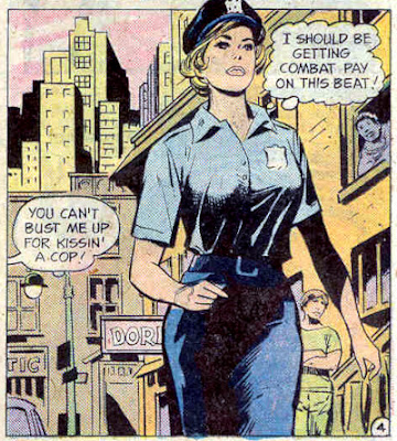 1st Issue Special #4, Lady Cop deserves combat pay